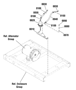 Heater Group Diagram and Parts List for 076160-05  Briggs and Stratton Generator